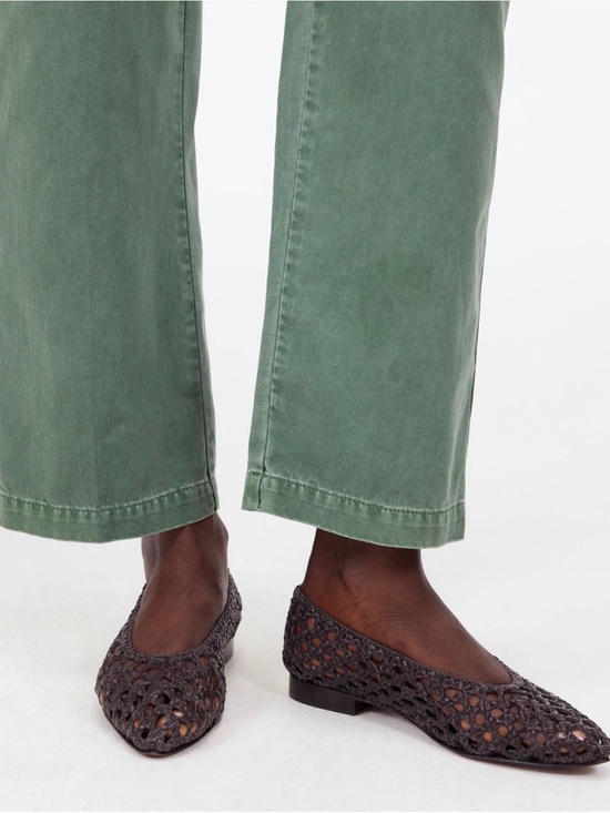 Madewell Shoes - Madewell The Ruth Ballet Flat in Woven Leather Dark Carob Brown Sz 8 $138 BNIB